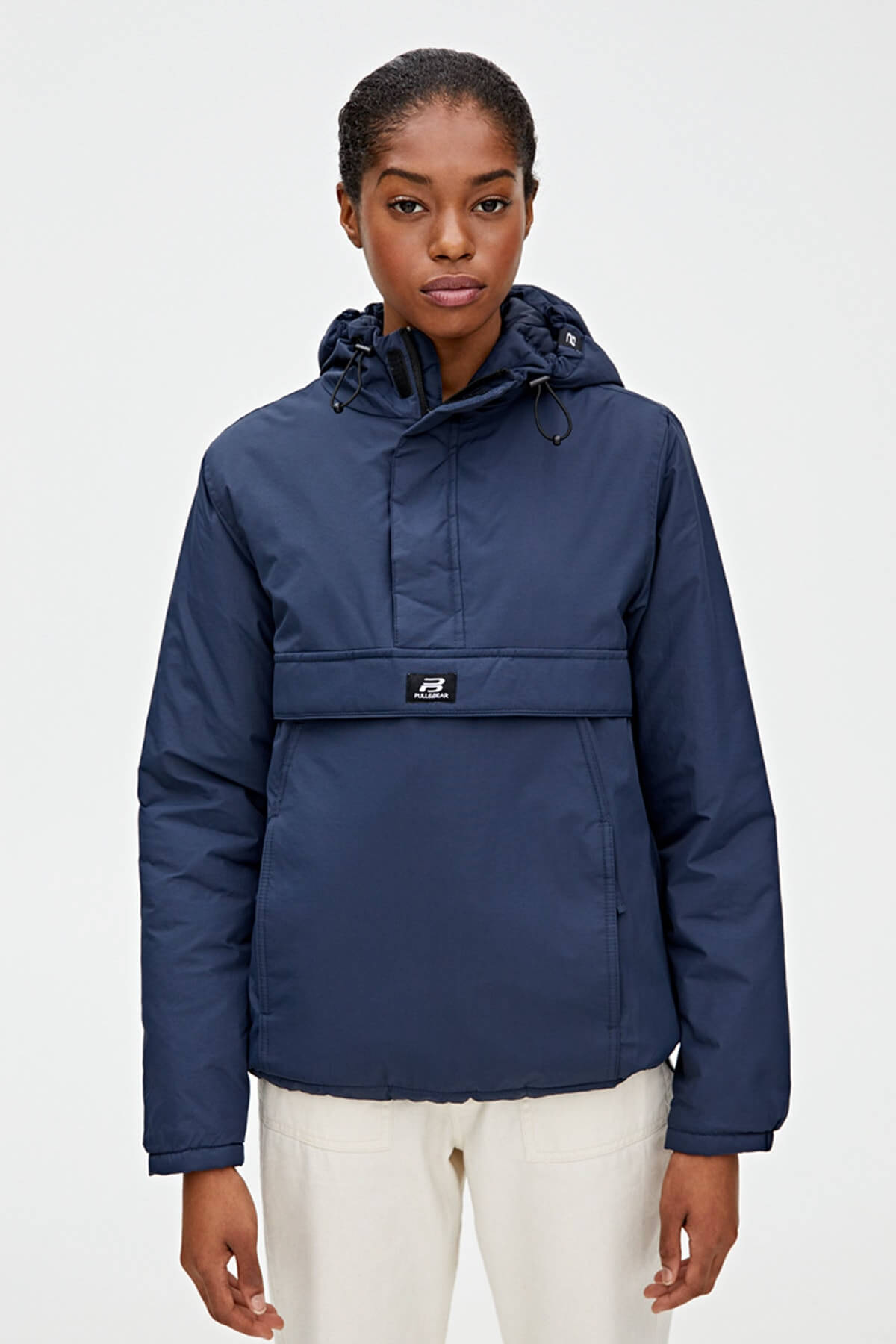Pull and bear kanguru mont kadın lacivert